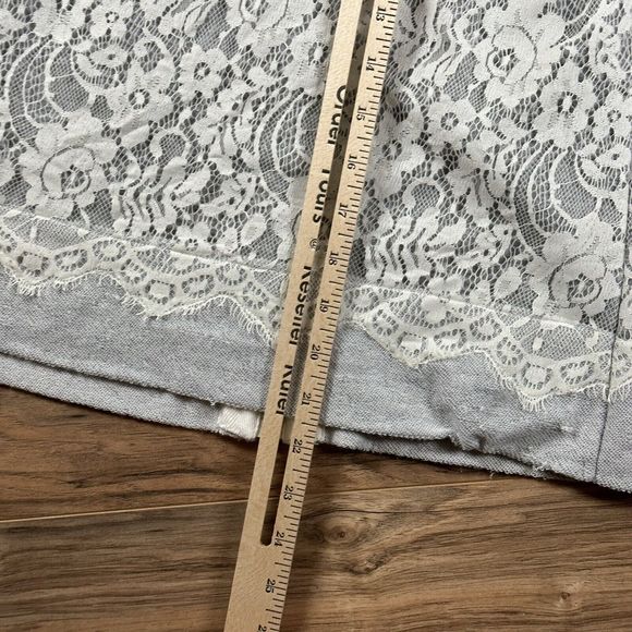 SOFT SURROUNDINGS Jacket Woman’s Small White Gray Lace Zip Up Ygritte - Picture 13 of 14